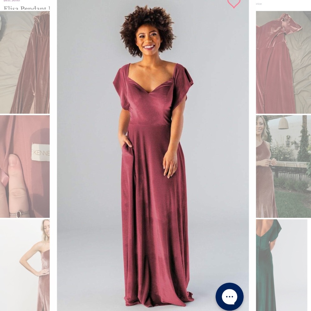 Kennedy Blue Evelyn Velvet Bridesmaid Dress